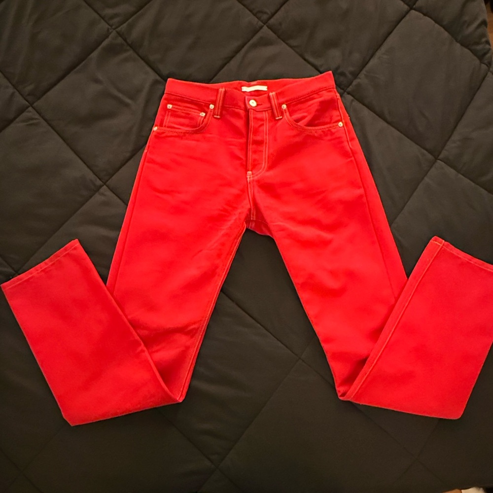 Helmut Lang Vibrant Red Jeans